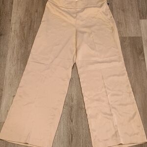 Anne Klein Cream Wide Leg Pants